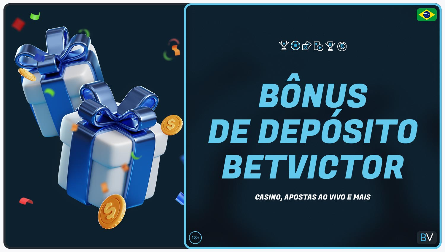 Revisão dos bônus disponíveis para jogadores do Brasil ao fazer um depósito na plataforma Betvictor.