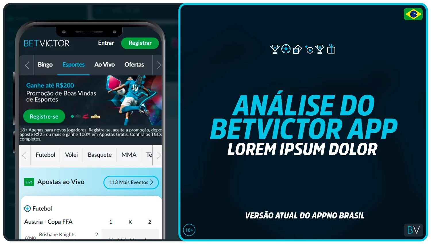 Avaliação da aplicação móvel BetVictor Brasil