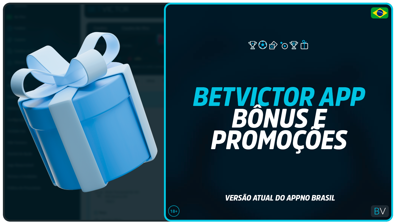Promoções e bónus disponíveis na aplicação móvel BetVictor Brasil