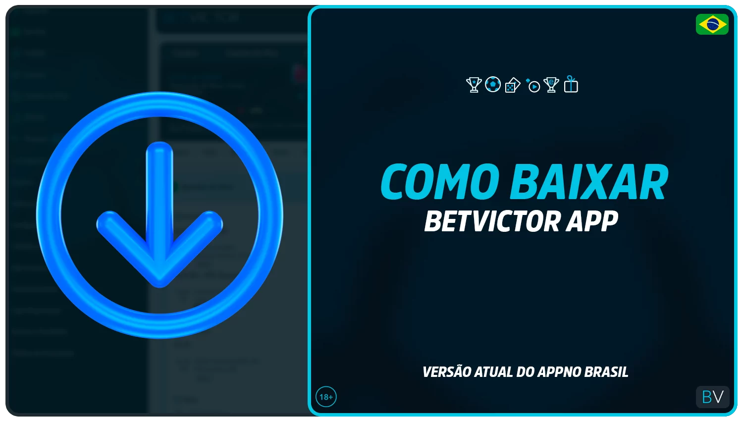 Instruções para descarregar a aplicação móvel BetVictor em iOS e Android