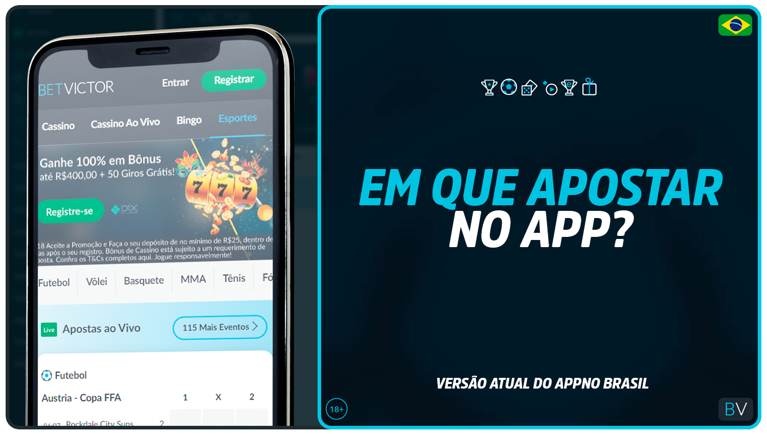 Em que é que os utilizadores da aplicação BetVictor Brasil podem apostar