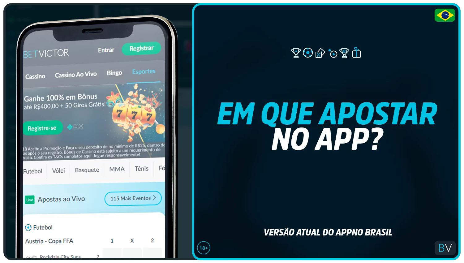 Em que é que os utilizadores da aplicação BetVictor Brasil podem apostar