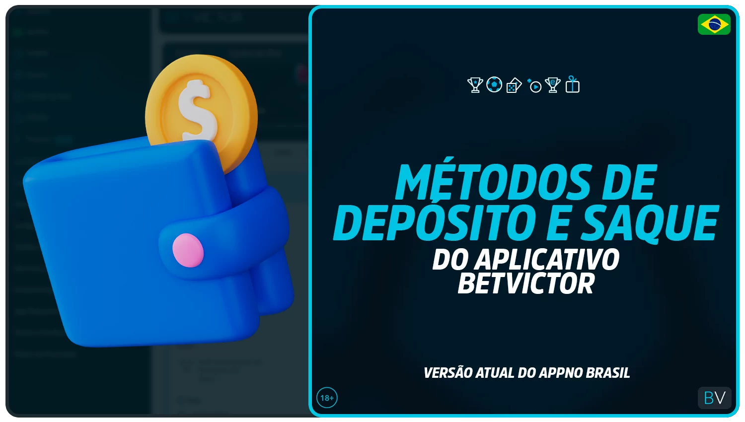 Métodos de pagamento para depósitos e levantamentos na aplicação BetVictor